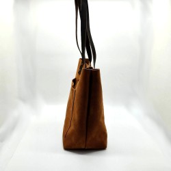 Tan Pebble Grain Leather Tote Shopper Bag