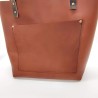 Cognac Leather Tote Shopper Bag Shoulder Bag