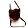 Cognac Leather Tote Shopper Bag Shoulder Bag