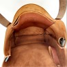 Cognac Leather Tote Shopper Bag Shoulder Bag