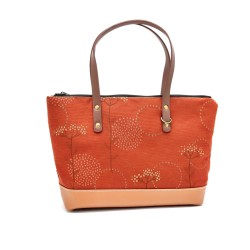 Floral Copper Faux Leather...