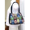 Harry Potter Hogwarts Houses Stained Glass Tote Bag Purse